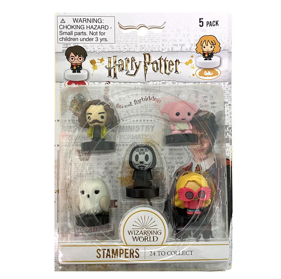 Harry Potter Stampers 5pk Death Eater Sirius Dobby Hedwig Luna Lovegood Figures PMI International