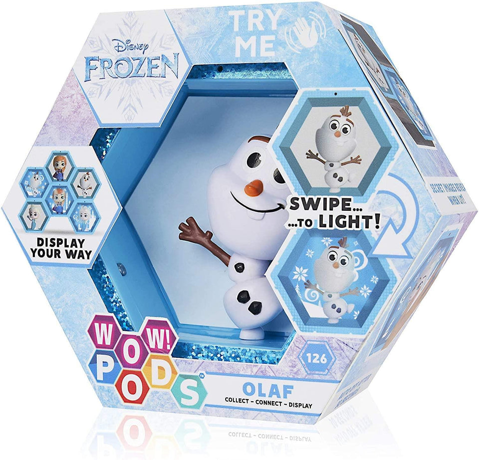 WOW Pods Disney Frozen Olaf Snowman Swipe to Light Connect Figure Collectible