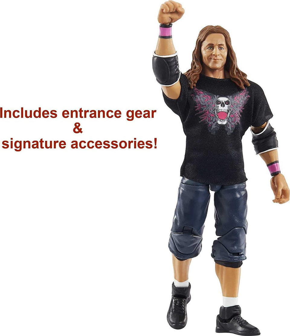 WWE Bret Hit Man Hart Wrestlemania Elite HOF Execution Wreslter Figure Mattel