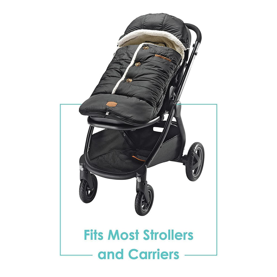 JJ Cole Bundleme Urban Toddler Bunting Bag Black for Car Seat or Stroller J00854