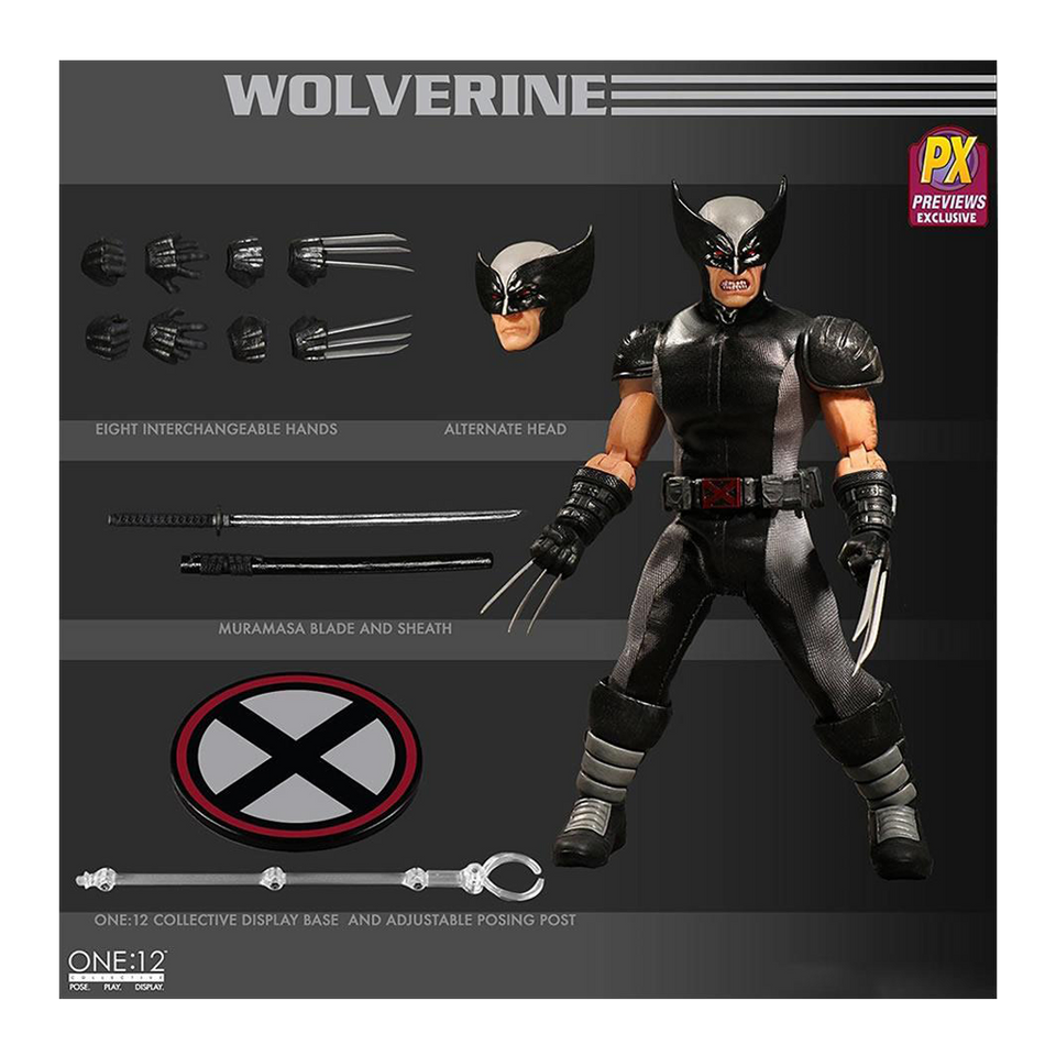 One:12 Collective Marvel X-Force Wolverine Action Figure Mezco Toyz MAR178670
