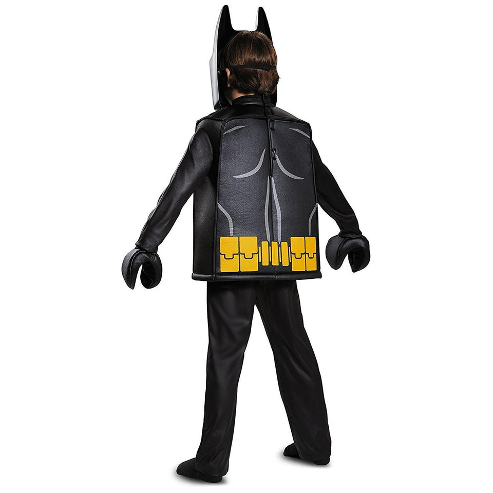 Batman LEGO Movie Deluxe 6PC Boys size L 10/12 Licensed Costume Disguise