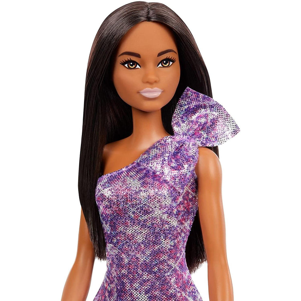 Barbie Glitz Doll Glitter Purple Dress African American GRB34 Mattel