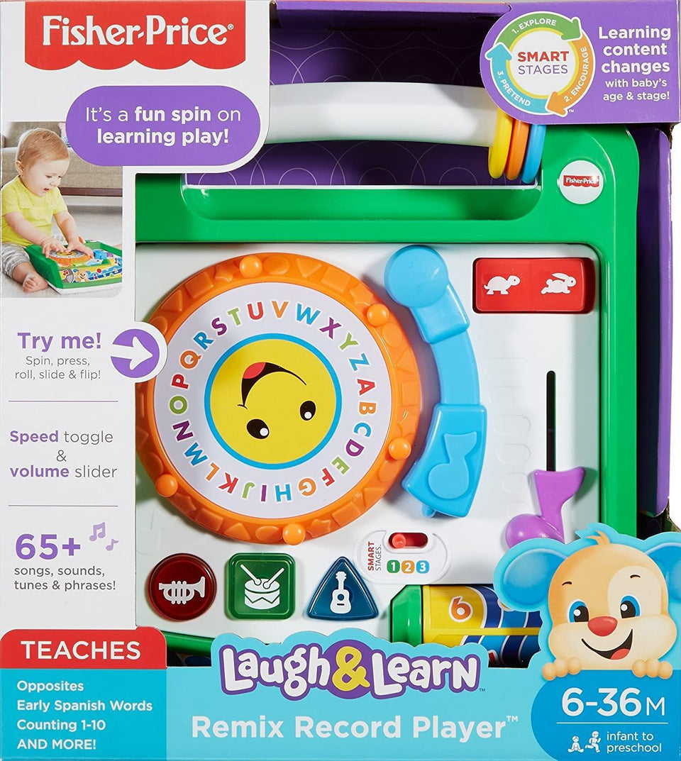 Fisher-Price Fisher-Price Laugh & Learn Remix Record Player Learning Musical Baby Toy GYC92