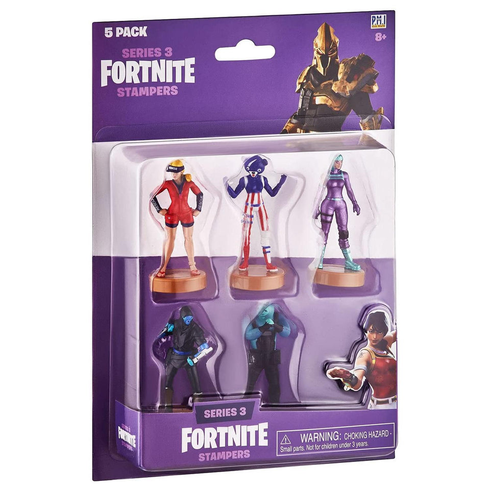 Fortnite Stampers 5pk Sun Strider Fireworks Wonder Fusion Rippley Set PMI International