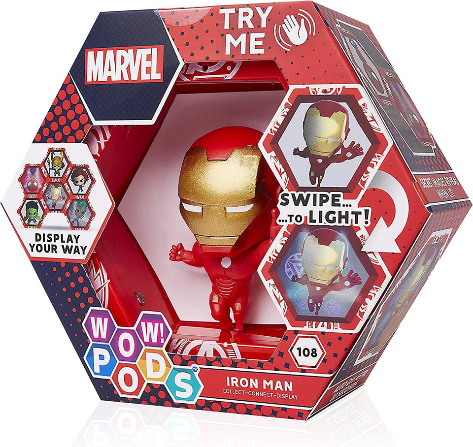 WOW Pods Avengers Collection Ironman Light-Up Figure Superhero WOW! Stuff