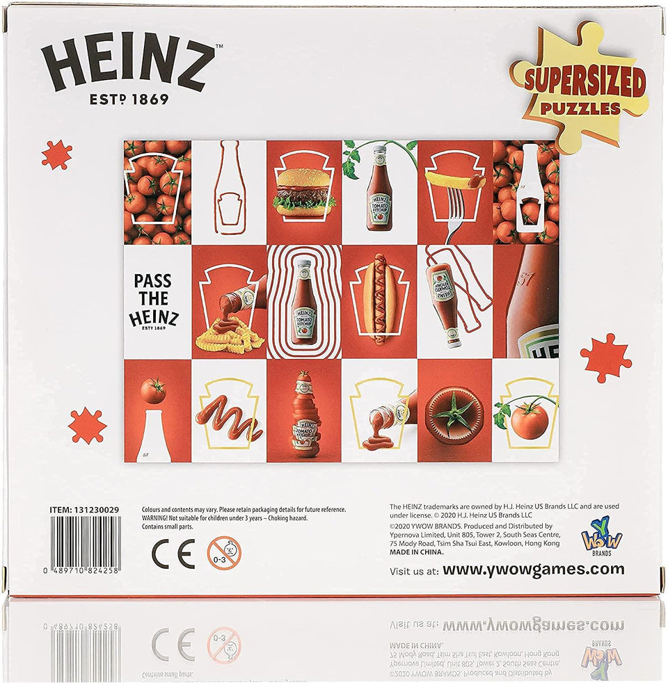 Heinz Ketchup 1000pc Jigsaw Puzzle 20"x27" Supersized Giant YWOW