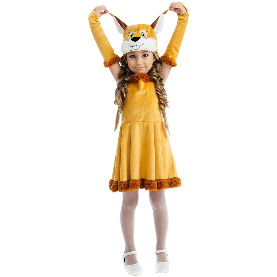 Fairy Tail Squirrel Nutty Chipmunk Girls Plush Costume Dress-Up Play Kids - Small