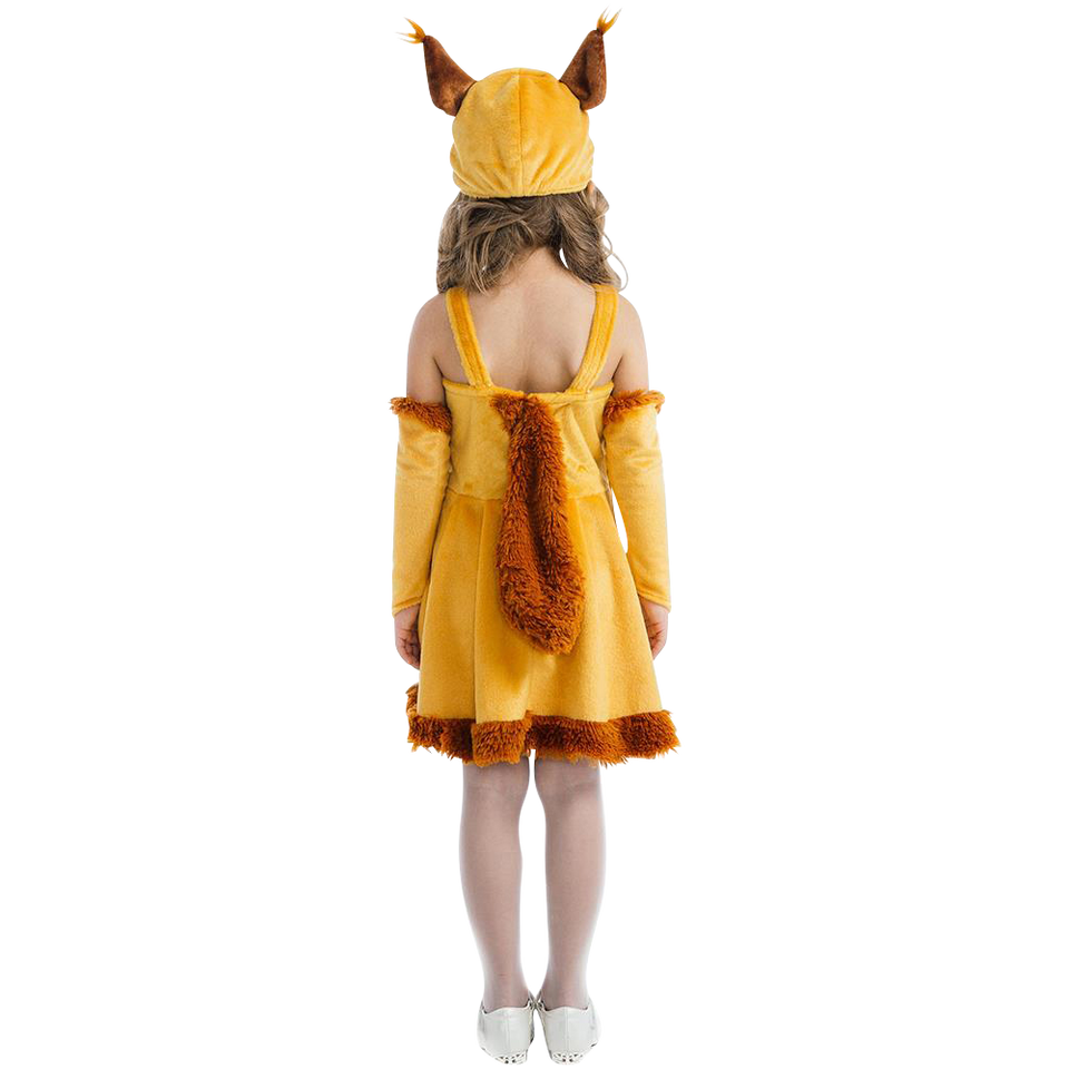 Fairy Tail Squirrel Nutty Chipmunk Girls Plush Costume Dress-Up Play Kids - Small