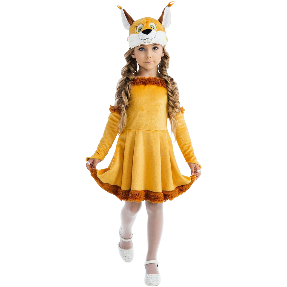 Fairy Tail Squirrel Nutty Chipmunk Girls Plush Costume Dress-Up Play Kids - Small