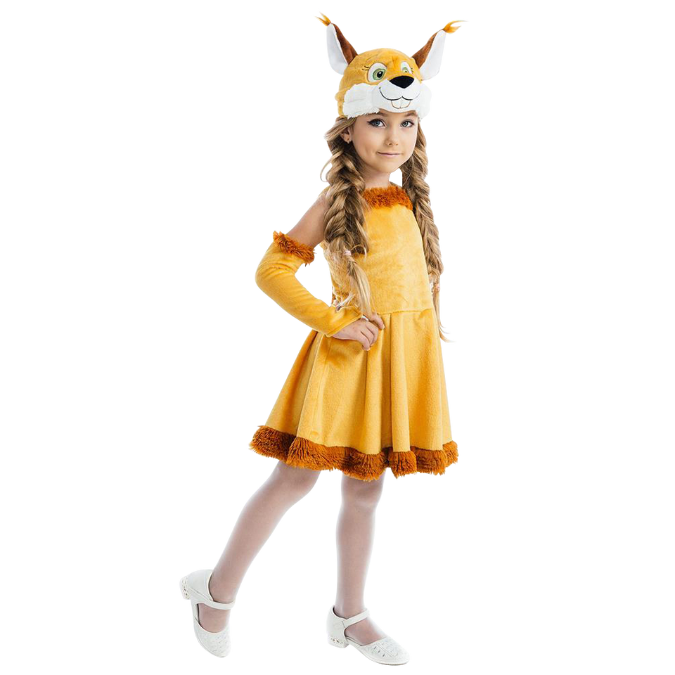 Fairy Tail Squirrel Nutty Chipmunk Girls Plush Costume Dress-Up Play Kids - Small