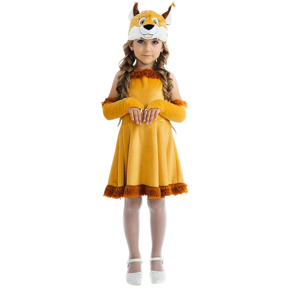 Fairy Tail Squirrel Nutty Chipmunk Girls Plush Costume Dress-Up Play Kids - Small