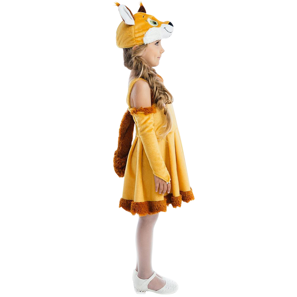 Fairy Tail Squirrel Nutty Chipmunk Girls Plush Costume Dress-Up Play Kids - Small