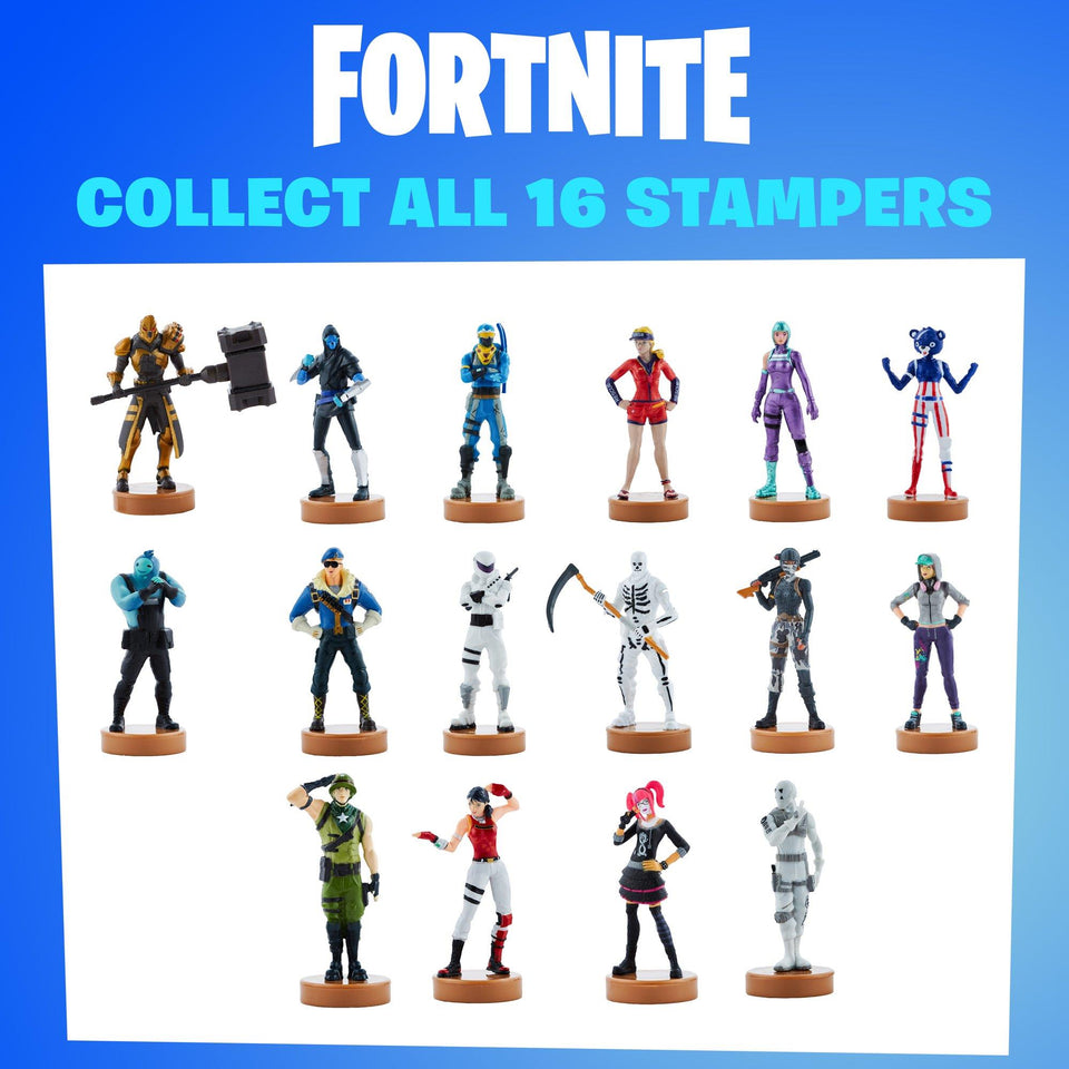 Fortnite Stampers 5pk Overtaker Alpine Munitions Skull Trooper Teknique PMI International