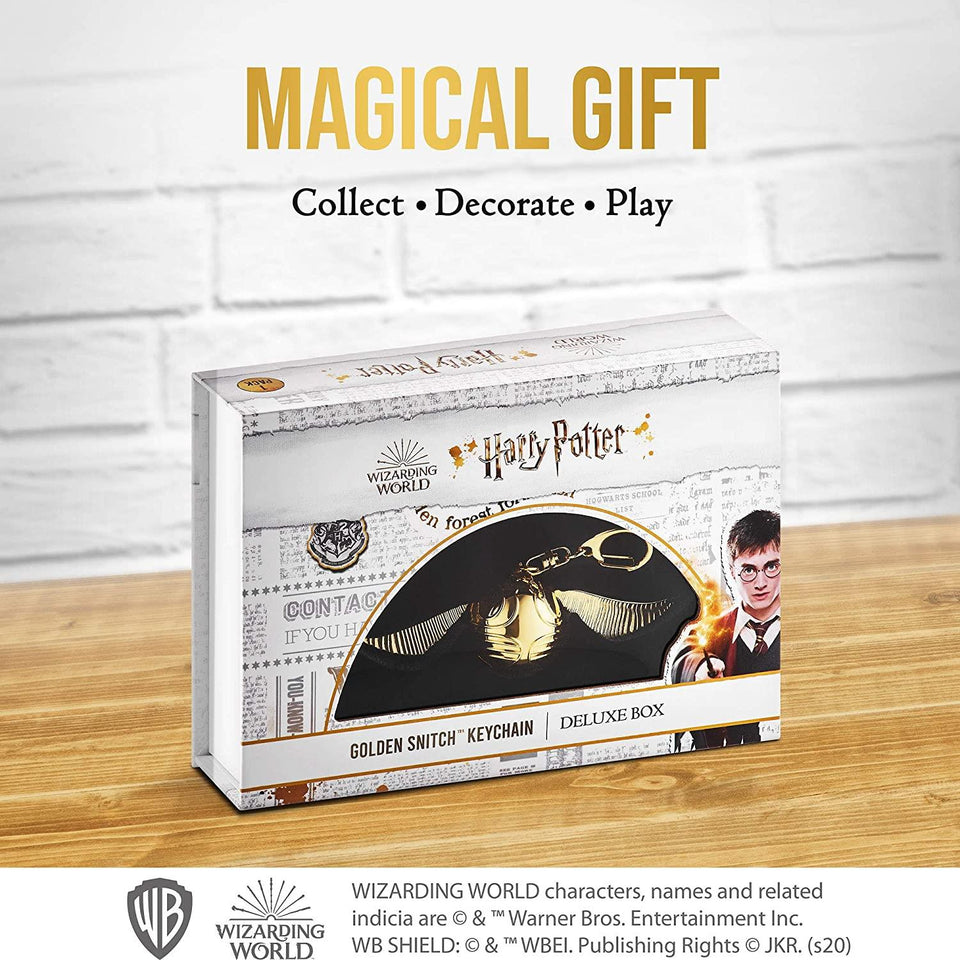 Harry Potter Golden Snitch Keychain Movable Wings for Zipper Pull Gifts Favors PMI International