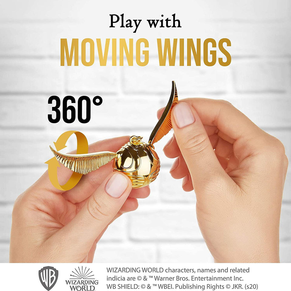 Harry Potter Golden Snitch Keychain Movable Wings for Zipper Pull Gifts Favors PMI International