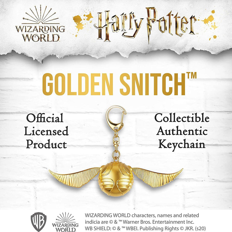 Harry Potter Golden Snitch Keychain Movable Wings for Zipper Pull Gifts Favors PMI International