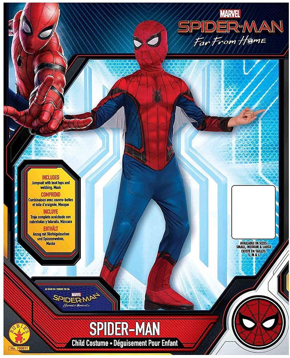 Marvel Spider-Man Far from Home size L 12/14 Boys Super Hero Costume Rubie's