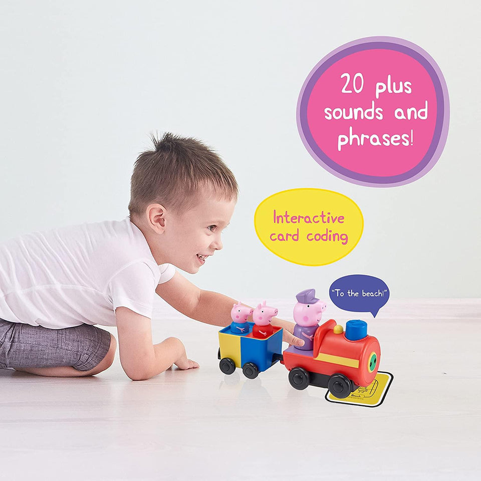 Peppa Pig Grandpa Pigs Clever Train Interactive Toy Vehicle Sounds Figures WOW! Stuff