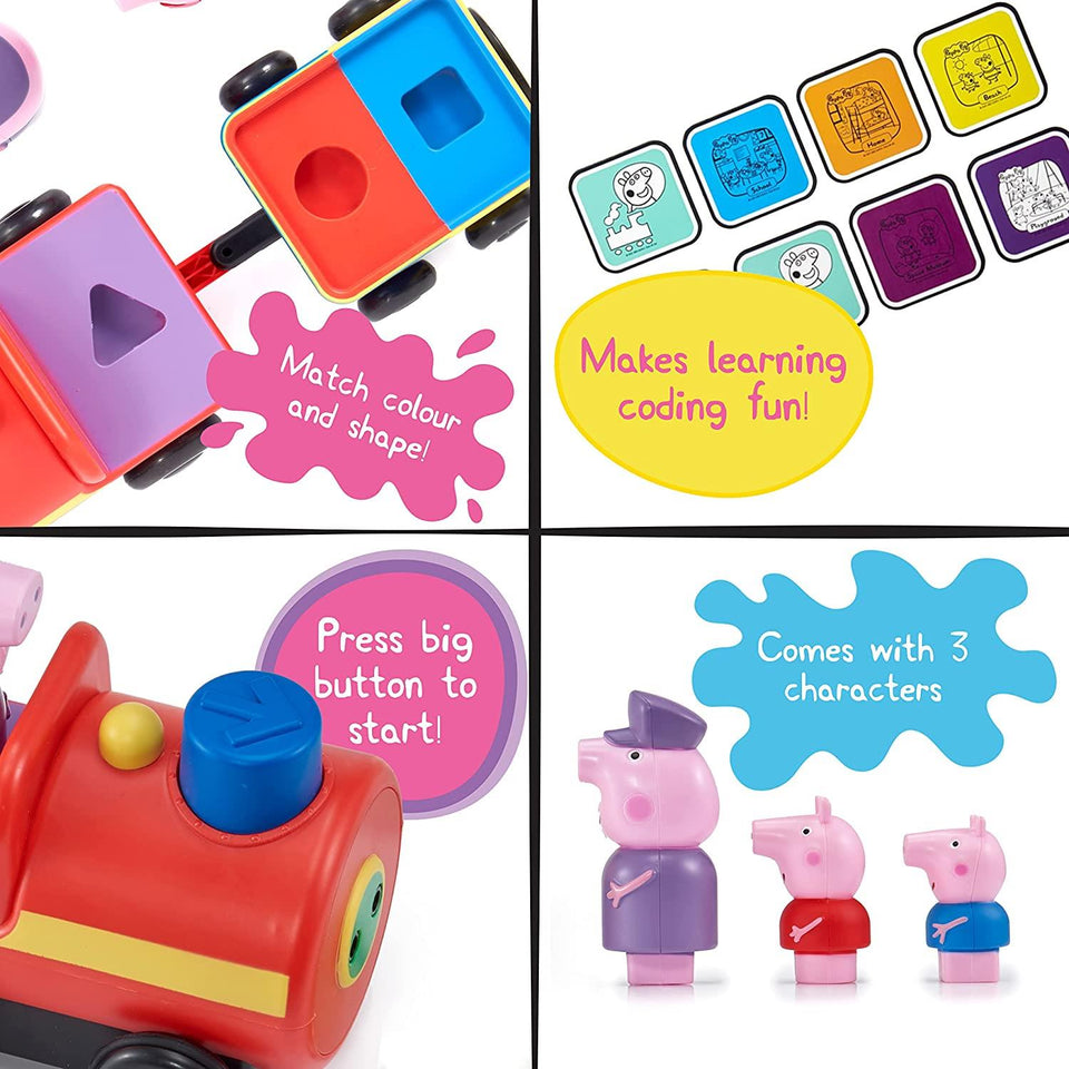 Peppa Pig Grandpa Pigs Clever Train Interactive Toy Vehicle Sounds Figures WOW! Stuff