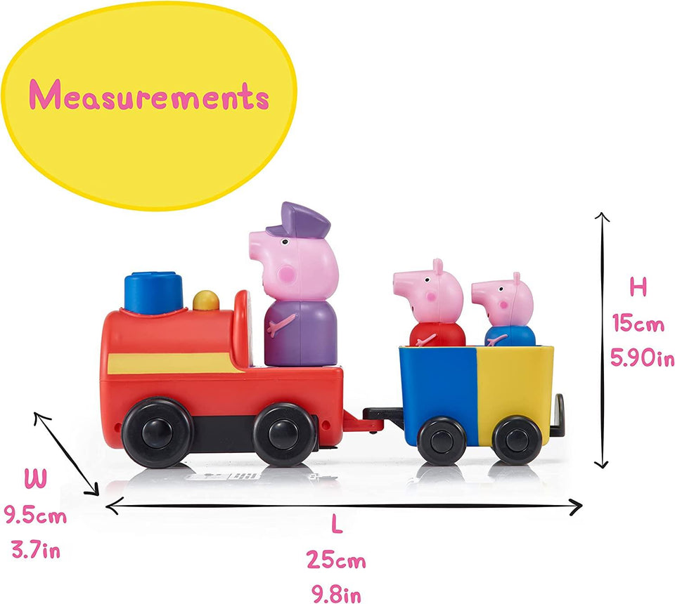Peppa Pig Grandpa Pigs Clever Train Interactive Toy Vehicle Sounds Figures WOW! Stuff
