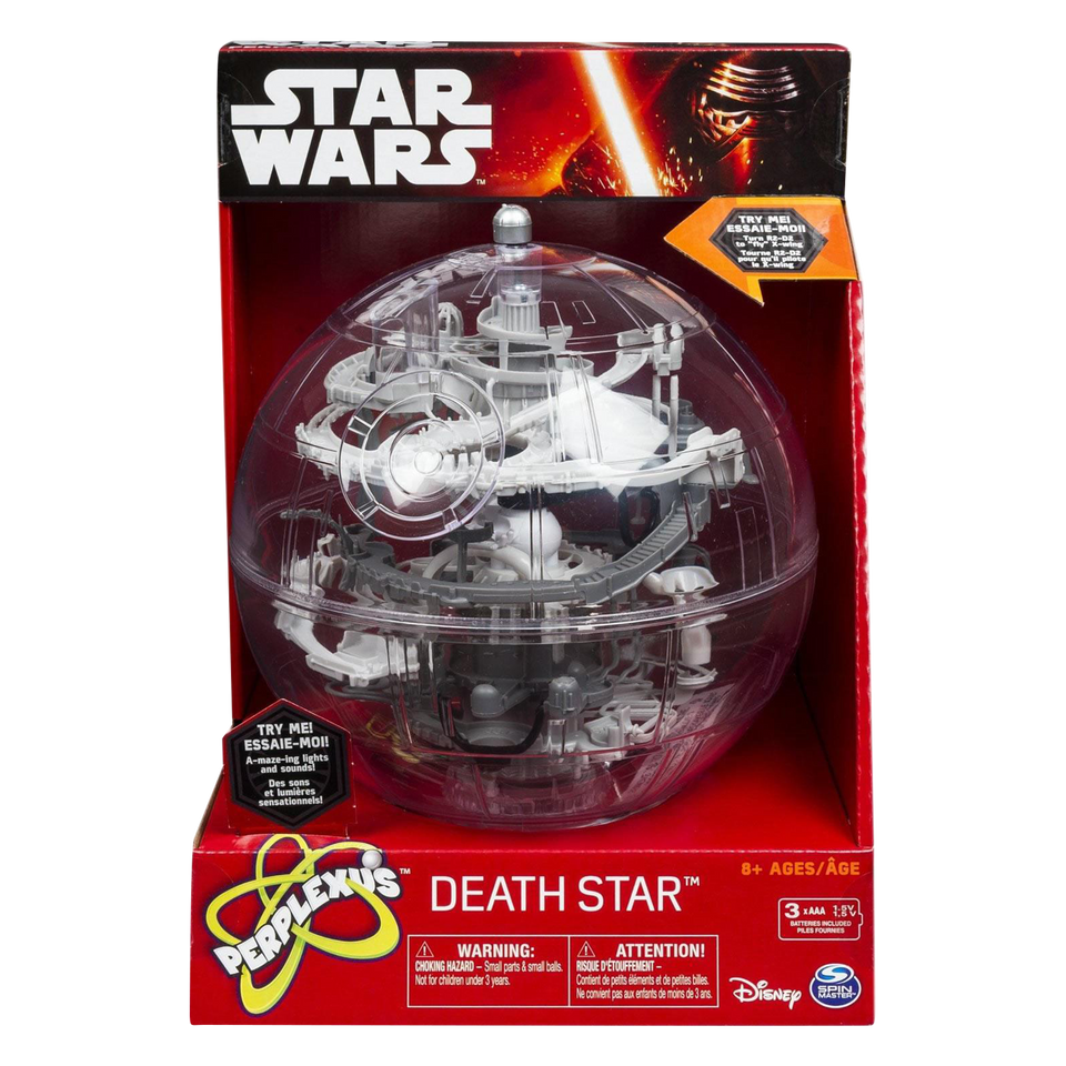 Perplexus Star Wars Death Star 3D Puzzle Ball Brain Teaser Game Sound Light Patch 6026582