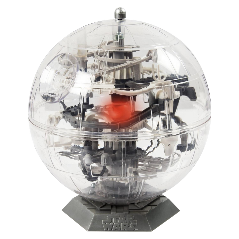 Perplexus Star Wars Death Star 3D Puzzle Ball Brain Teaser Game Sound Light Patch 6026582
