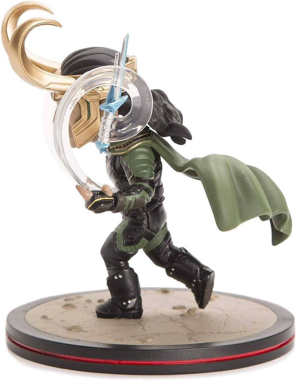 Loki Q-Fig Thor Ragnarok Figure Marvel Avengers Twin Daggers Horned Helmet Quantum Mechanix