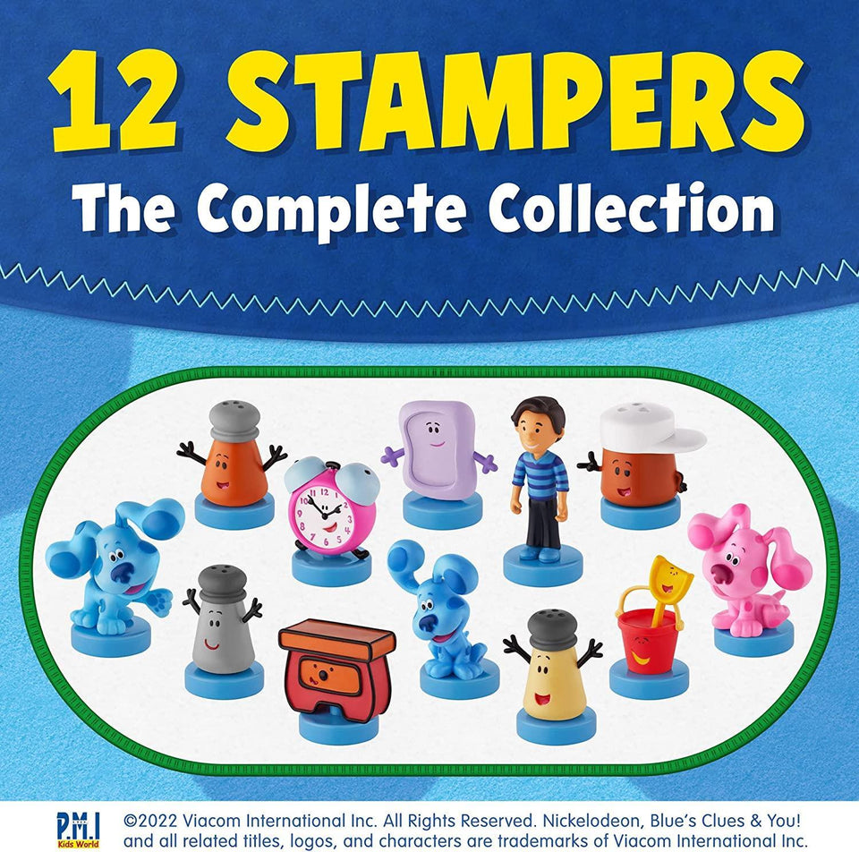 Blues Clues Stamps 5pk Josh Cinnamon Paprika Magenta Nickelodeon Figure Set PMI International