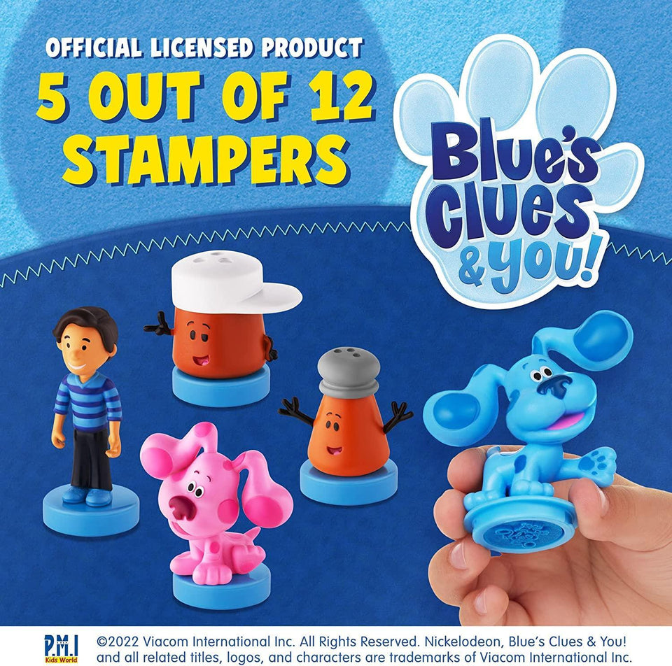 Blues Clues Stamps 5pk Josh Cinnamon Paprika Magenta Nickelodeon Figure Set PMI International