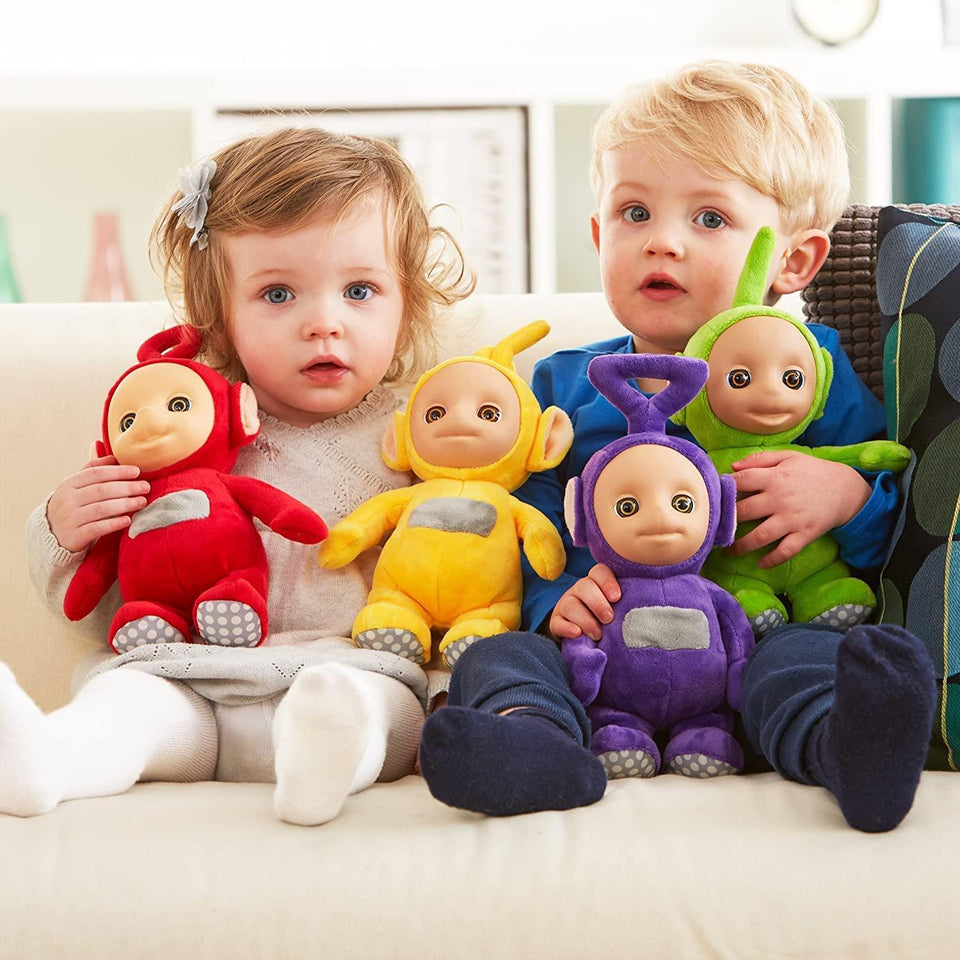 Teletubbies Talking Plush 4pk Po Laa Laa Dipsy Tinky Winky 11" Doll Set Figure Mighty Mojo