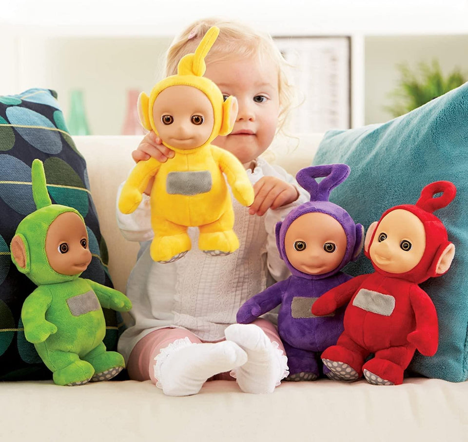 Teletubbies Talking Plush 4pk Po Laa Laa Dipsy Tinky Winky 11" Doll Set Figure Mighty Mojo