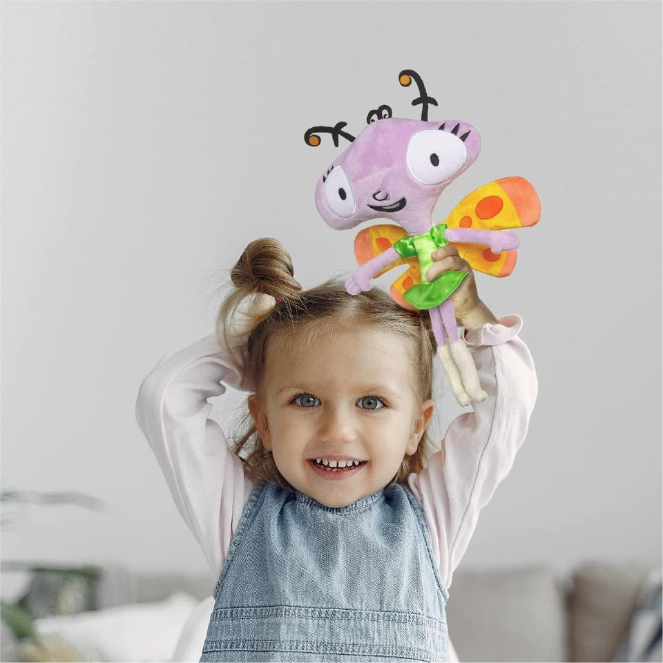 Let's Go Luna Carmen Mariposa 11" Plush Doll Mexican Butterfly PBS Cartoon Character Mighty Mojo