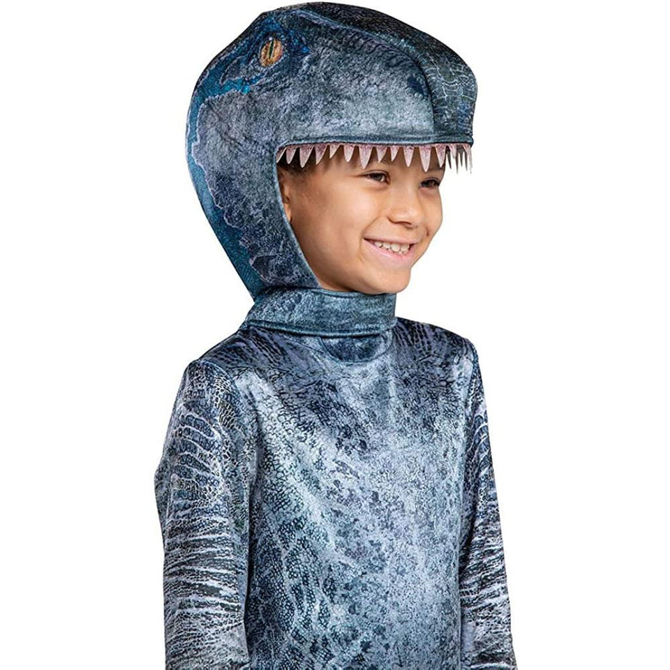 Blue Velociraptor Dinosaur size S 2T Toddler Costume Jurassic World Official Disguise