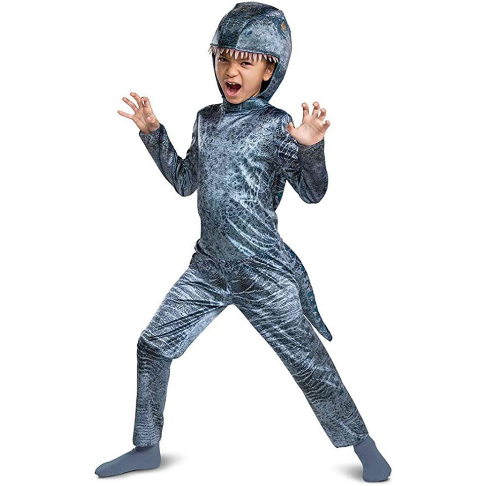 Blue Velociraptor Dinosaur size S 2T Toddler Costume Jurassic World Official Disguise