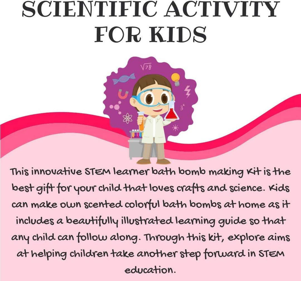 Explore STEM Learner My Bath Bombs Making Lab Science Kit Mighty Mojo