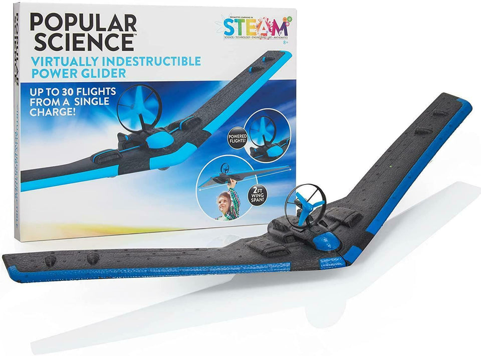 Popular Science Power Glider Plane STEAM Learning Tech Flying Outdoor Toy WOW! Stuff