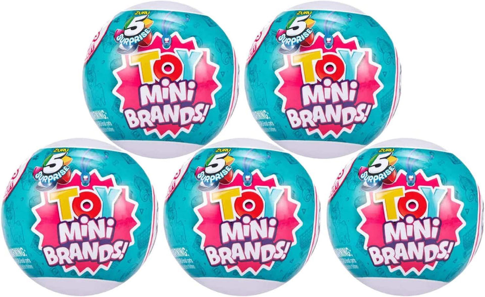 5 Surprise Toy Mini Brands Capsule 5pk Series 3 Miniature Bundle Zuru