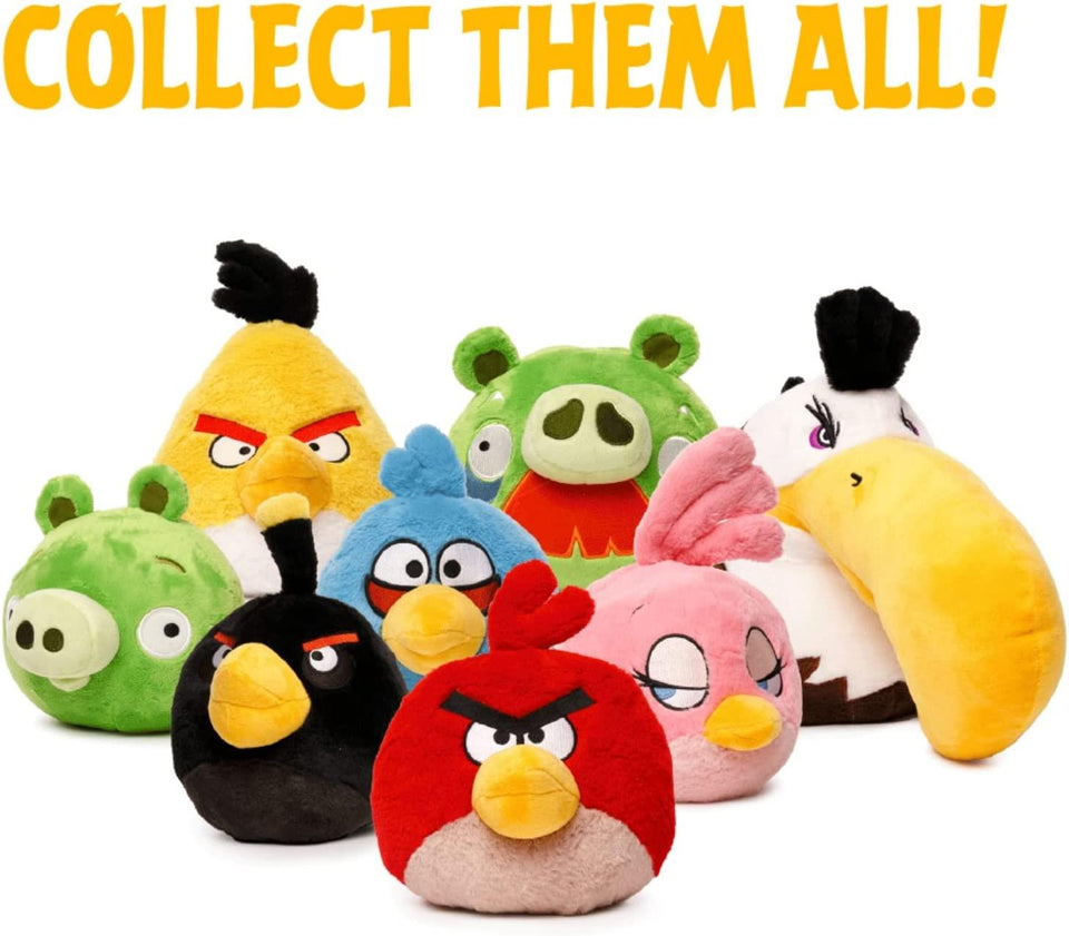Angry Birds Green Moustache Foreman Pig Plush Bad Piggies 7" Pillow Doll Soft Toy Mighty Mojo