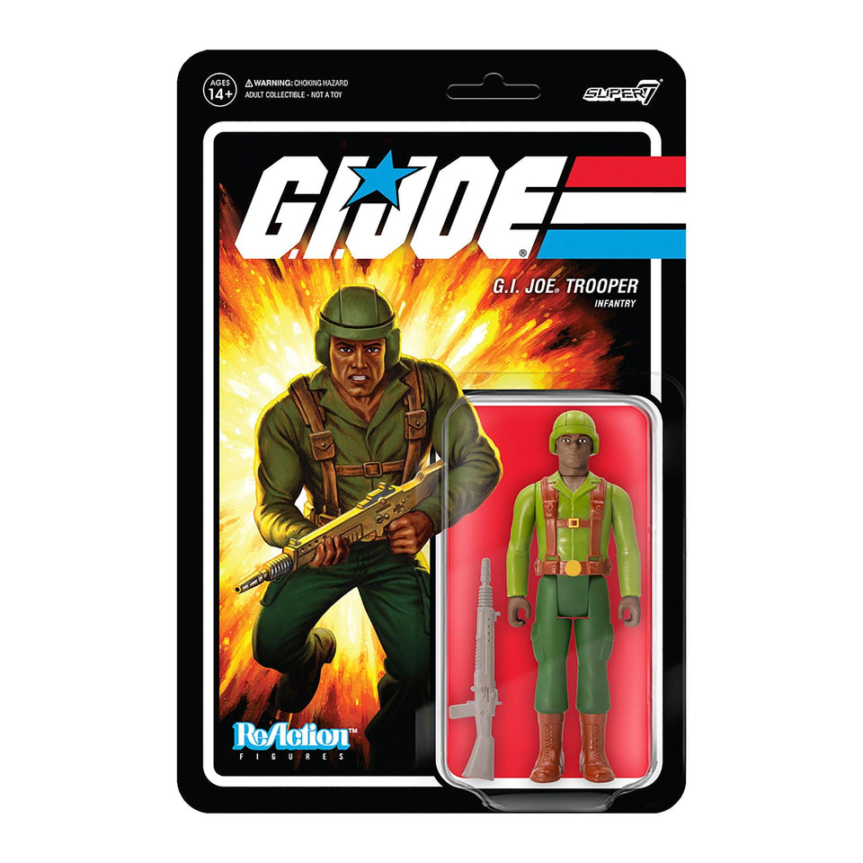 G.I. Joe African American Trooper Greenshirt Infantry Animated TV Figure Super7