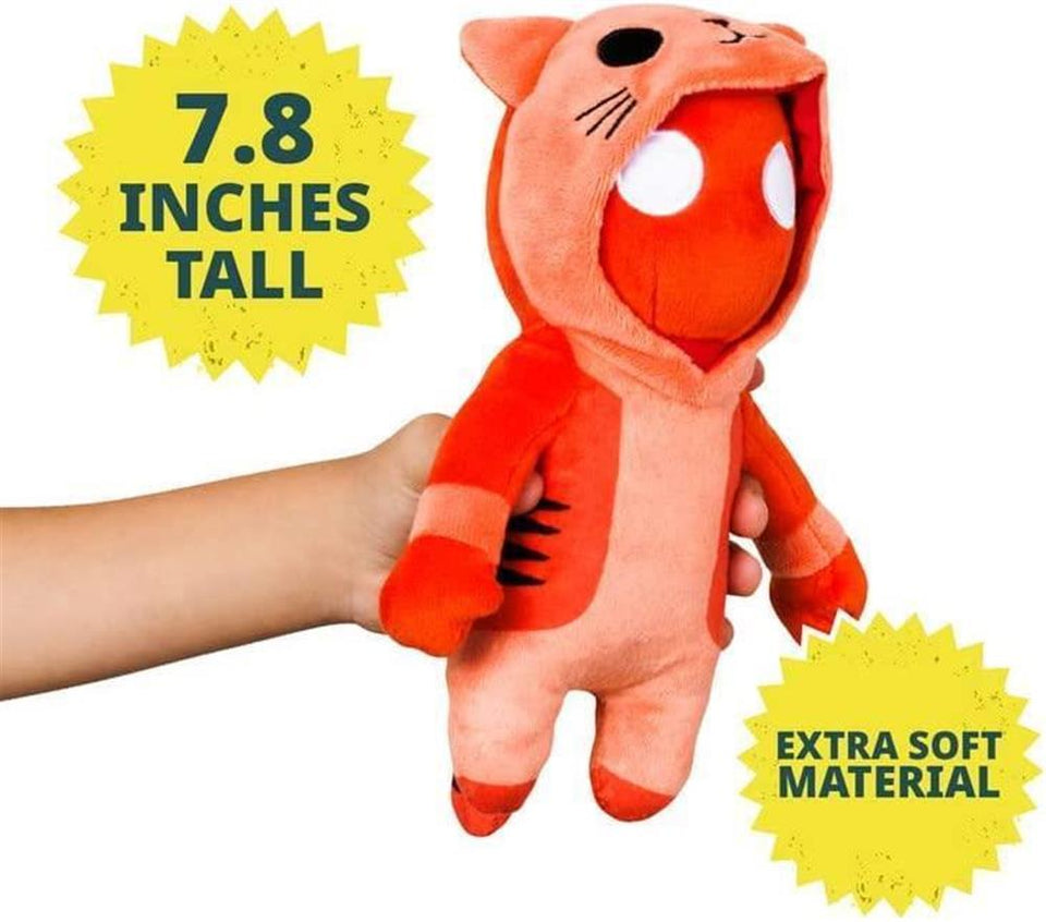 Gang Beasts Red Cat Costume Plush 8" Gamer Character Soft Doll Figure PMI International