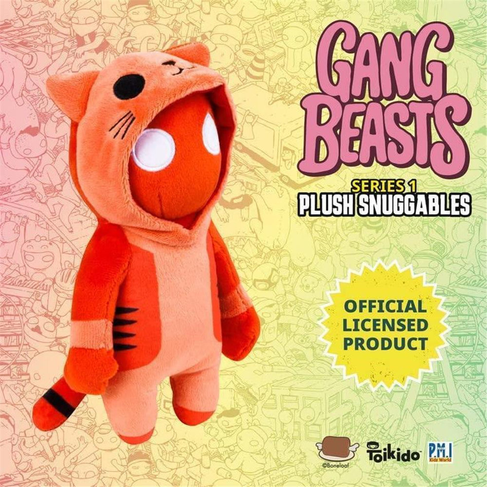 Gang Beasts Red Cat Costume Plush 8" Gamer Character Soft Doll Figure PMI International