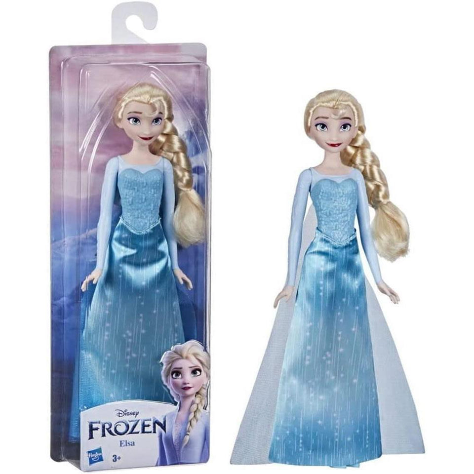 Disney Frozen Elsa Shimmer Blonde Braid Hair Queen Dress Doll Hasbro