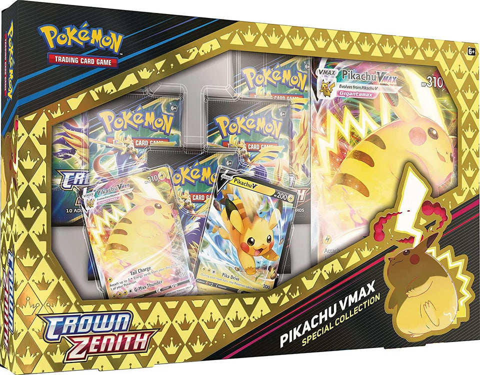 Pokémon TCG Crown Zenith Pikachu VMAX Special Collection Trading Card Game