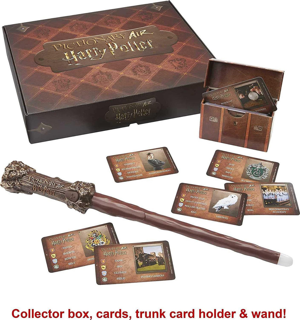 Pictionary Air Harry Potter Drawing Game Wand Pen Party Fantasy Themed Mattel