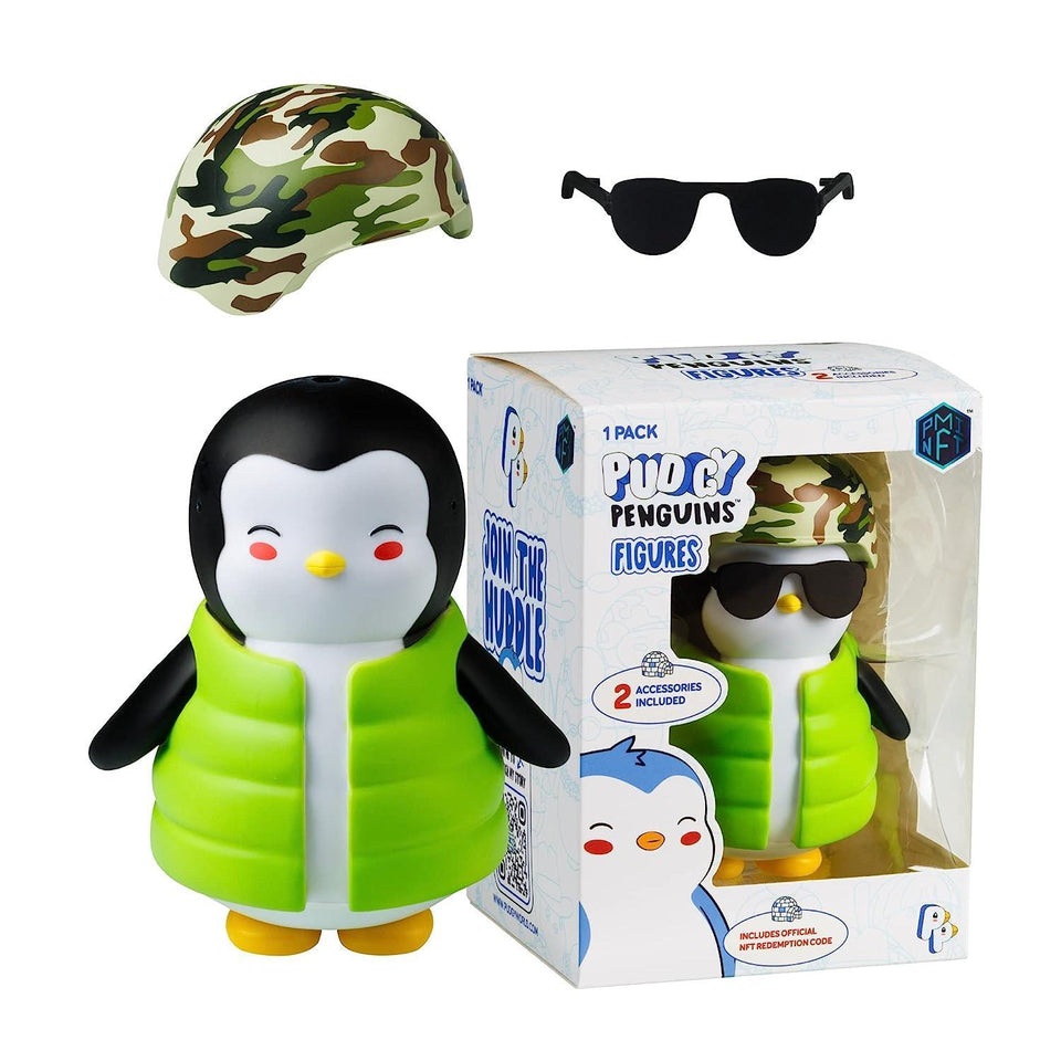 Pudgy Penguins Trooper Military Adopt Forever Friend Customize Outfits Digital NFT Figure