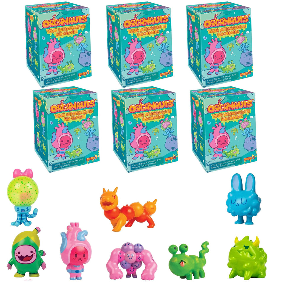 Organauts Organ Learning Toy Figures 6pk Space Bio-Heroes Series 1 Box Know Yourself