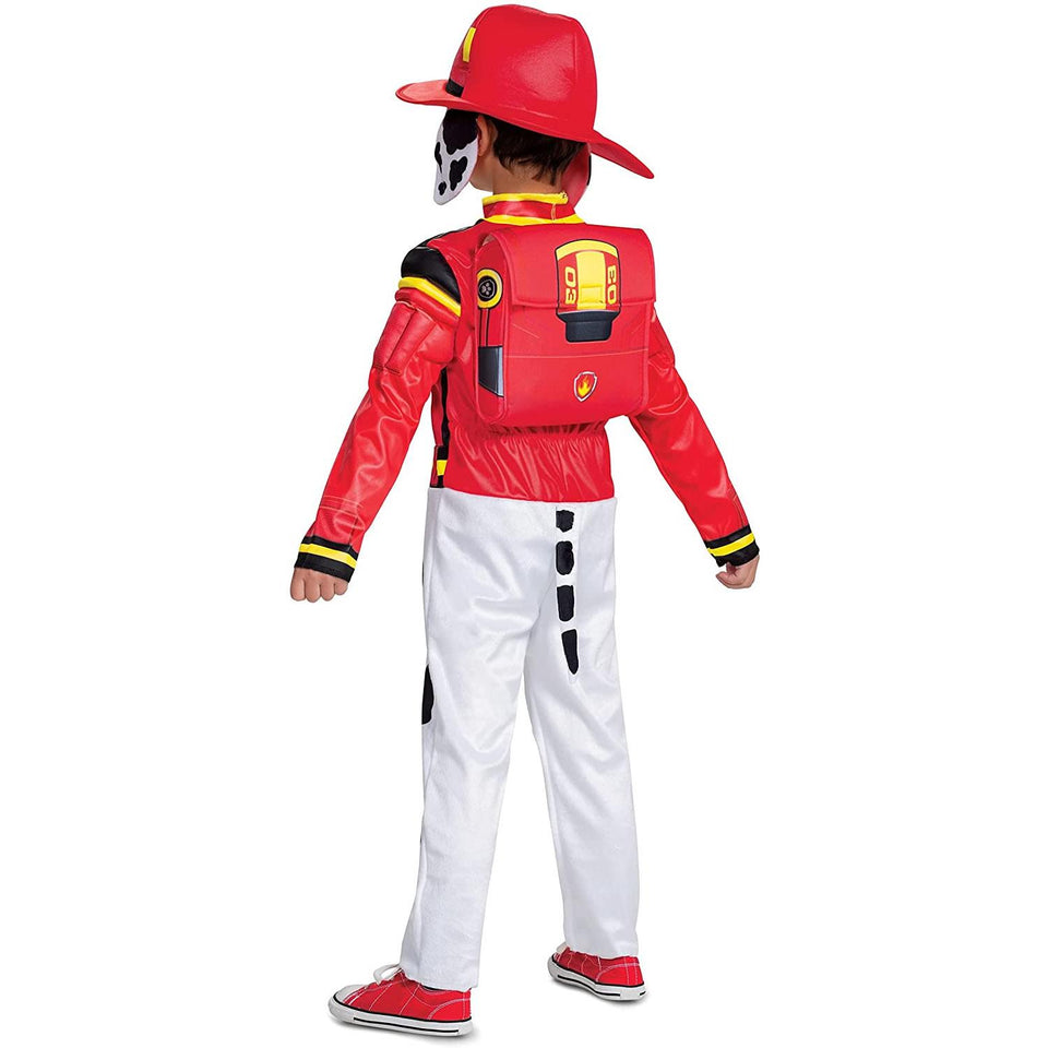 Paw Patrol Marshall Deluxe Boys size L 4/6 Movie Character Dog Costume Disguise