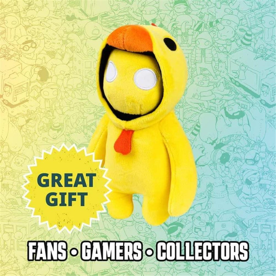 Gang Beasts Yellow Chicken Blue Bear Plush 8" Doll Gaming Character Bundle Set PMI International