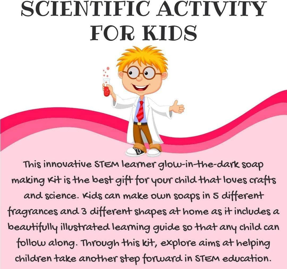 Explore STEM Learning Glow In Dark Soap Lab DIY Science Fun Kt
